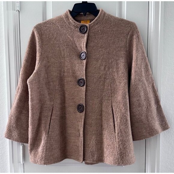 Ruby Rd. Womens Medium Wool Coat With Button Closure - Picture 2 of 11